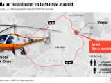GRÁFICO: gráfico del helicóptero estrellado en Madrid