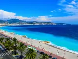 Vista de Niza y la Riviera francesa.
