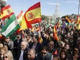 Concentración 'En defensa de Andalucía y por la igualdad entre españoles' convocada por el Foro Economía y Sociedad, este domingo en Sevilla.