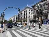 Un paso de peatones de Santander.