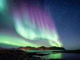 Imagen de archivo de una aurora boreal.