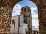 Views of the church of Santa María del Castillo in Olivenzae
