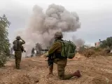 Militares israel&iacute;es en la Franja de Gaza.