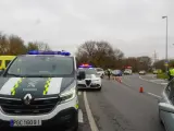 Un control de la Guardia Civil de Tráfico en una carretera española.