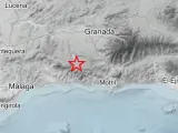 Epicentro del terremoto, en la localidad granadina de Jayena.