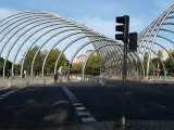Los arcos de la avenida de la Ilustración de Madrid