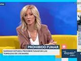 Susanna Griso habla del plan antitabaco en 'Espejo Público'.
