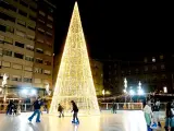 Vigo tiene su propia pista de patinaje sobre hielo.