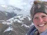 Amber Kornak recibió el ataque de un 'grizzly' en las montañas de Montana.