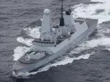El destructor británico 'HMS Diamond'.