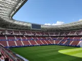La última remodelación del campo de Osasuna terminó en 2021. El Estadio El Sadar cuenta desde entonces con un aforo de más de 23.000 espectadores.