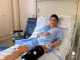 La 'influencer' Marta Díaz, en el hospital tras ser operada.