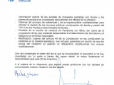Carta firmada por Feij&oacute;o dirigida a Pedro S&aacute;nchez.