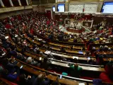 La Asamblea Nacional francesa vota la ley de inmigración. FRANCE MIGRATION