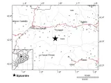 Mapa del terremoto de esta madrugada en el Alt Urgell.