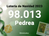 98013, número premiado con 1000 euros en la pedrea de la Lotería de Navidad de 2023