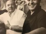 José Ribagorda y su padre en Las Ventas en el año 1997.