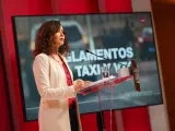 La presidenta de la Comunidad de Madrid, Isabel Díaz Ayuso, tras la reunión del Consejo de Gobierno.