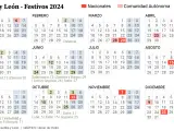 Calendario laboral 2024 de Castilla y León.