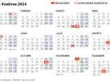 Calendario laboral 2024 de Madrid.