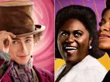 Detalles de los carteles de 'Wonka' y 'El color purpura'