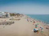 Playa de Roquetas de Mar.