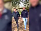 Los dos políticos gallegos decidieron iniciar el año con una caminata