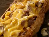 Philly Cheese Steak Sandwich, bocadillo t&iacute;pico de Philadelphia, Estado Unidos.