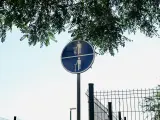 Una de las señales que se han instalado en varias calles del distrito de Ciutat Vella.