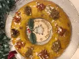 Tortilla con forma de roscón de Reyes.