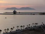 Puerto de la ciudad costera de Vlorë, en la Riviera Albanesa