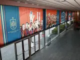 Los nuevos vinilos de la Ciudad del Fútbol de Las Rozas.