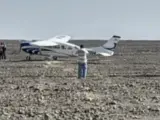 Una avioneta aterriza en Nazca y daña las líneas prehispánicas.