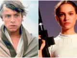 Mark Hamill y Natalie Portman en 'Star Wars'