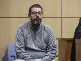 El padre acusado de matar a su hijo de once años, durante un juicio en la Ciudad de la Justicia de Valencia.