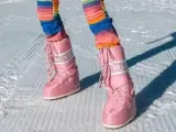 Marta Lozano tiene las botas 'après ski' rosas más Barbie