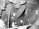 Pozo de los yacimientos de la Edad de Hierro donde se encontraron los restos de la persona con síndrome de Turner.
