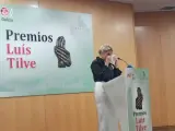 Yolanda Día en su intervención en los Premios Luís Tilve