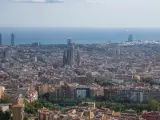 Imagen de archivo de una vista panorámica de parte de la Zona de Bajas Emisiones de Barcelona.