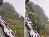 Al menos 17 personas han muerto y unas 30 han resultado heridas por un derrumbamiento de tierra en una carretera del departamento de Chocó, en Colombia, que ha dejado decenas de vehículos atrapados.