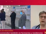Juan González del Castillo, coordinador del grupo de infecciones de la Sociedad Española de Medicina de Urgencias, en una entrevista en el Canal 24 Horas.