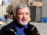 El alcalde de Barcelona, Jaume Collboni, este domingo en los Tres Tombs.