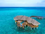 Ocean Pavillion, una de los alojamientos del resort Huvafen Fushi, en Maldivas.