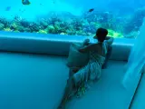 Spa submarino del hotel 5 estrellas Huvafen Fushi, en Maldivas.