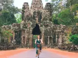 Turista en Angkor Wat.