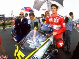 Anthony Gobert, preparado para la carrera de 1999 de Australia en 500cc.