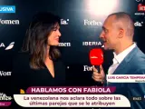 Fabiola Martínez con el reportero Luis García Temprano en 'Y ahora Sonsoles'.