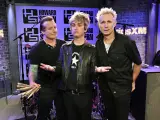 Tré Cool, Billie Joe Armstrong y Mike Dirnt, miembros de Green Day.