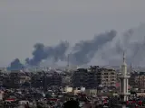 Imagen de archivo de un ataque israelí sobre Damasco en noviembre de 2023.