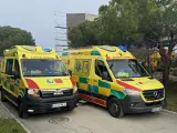 Ambulancias del SUMMA112 en el lugar de los hechos .